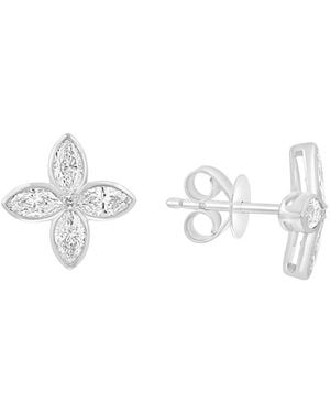 Effy Fine Jewelry 14K 0.95 Ct. Tw. Lab-Grown Diamond Earrings - White