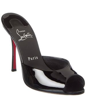 Christian Louboutin Me Dolly 100 Patent Sandal - Black