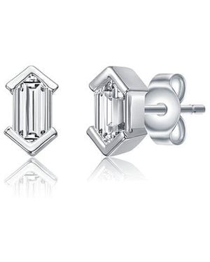 Genevive Jewelry Cz Studs - White