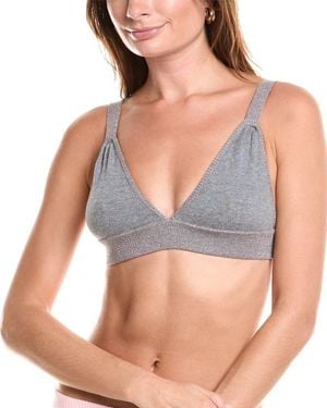 Morgan Lane Anya Cashmere-Blend Bra - Grey