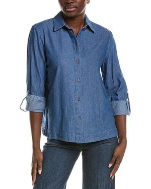 Jones New York Button Down Shirt - Blue