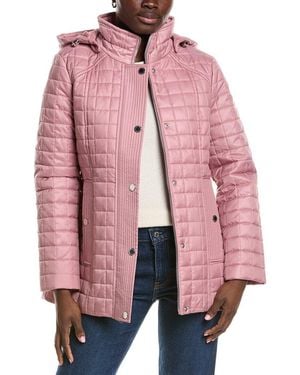 London Fog Medium Quilt Coat - Pink