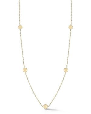Ember Fine Jewelry 14k Button Station Necklace - White