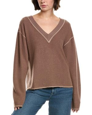 Bella Dahl Reversed French Terry Sweatshirt - Brown