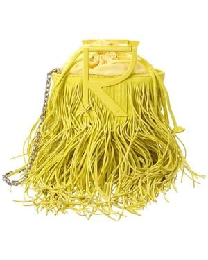 Roger Vivier Mini Suede Shoulder Bag - Yellow