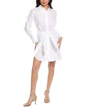 10 Crosby Derek Lam Charlotte Tie Waist Shirtdress - White