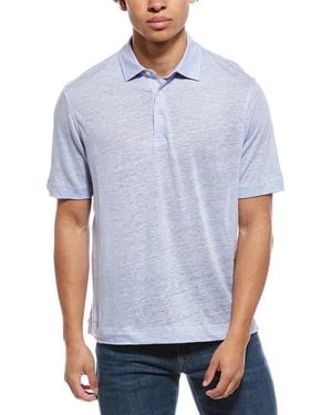 Robert Talbott Linen Polo Shirt - Blue