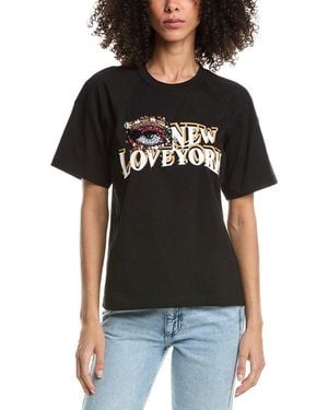 3.1 Phillip Lim Eye Love Ny Oversized T-Shirt - Black