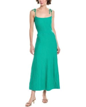 HL Affair Ribbed Midi Dress - Green