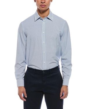 Report Collection 4-Way Woven Sport Shirt - Blue