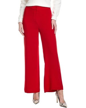 Nanette Lepore Wide Leg Crepe Pant - Red