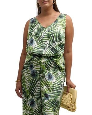Gabriella Rossetti Gia Stretch Silk Top - Green
