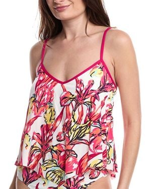 Carmen Marc Valvo 2Pc Tankini Set - Red