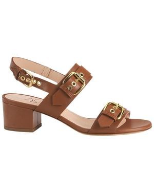 Agl Attilio Giusti Leombruni Lala Straps Leather Sandal - Brown