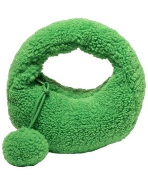 Eugenia Kim Moon Faux Shearling Shoulder Bag - Green