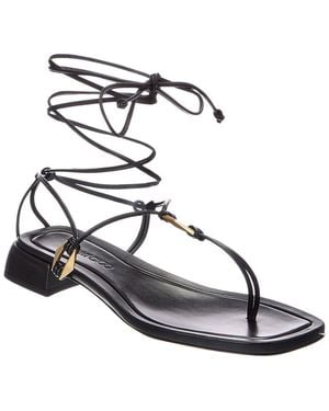 Jimmy Choo Onyxia Leather Sandal - Metallic
