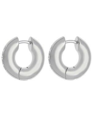 Reiss Olivia Statement Huggie Earrings - Metallic