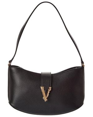 Versace Leather Shoulder Bag - Black