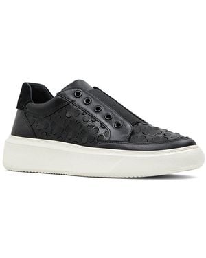Donald J Pliner Mikkosp Leather Trainer - Black