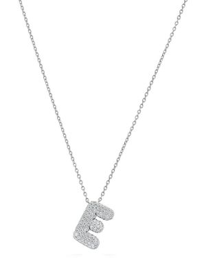 Sabrina Designs 14K 0.45 Ct. Tw. Diamond Initial Necklace - Metallic