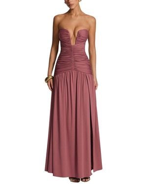 CAMILA BLANCO Midi Dress - Red