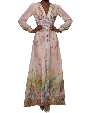 Linda Charm Maxi Dress - Natural