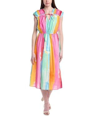 CROSBY BY MOLLIE BURCH Emmett Linen-Blend Dress - White