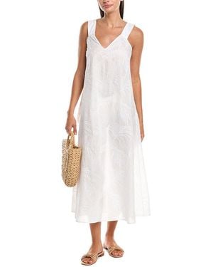 Natori Palm Maxi Dress - White