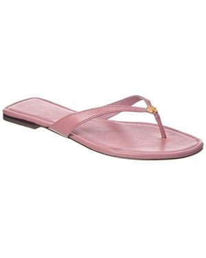 Tory Burch Classic Leather Flip Flop - Pink