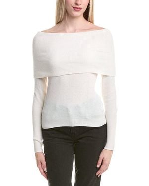 Autumn Cashmere Angelina Cashmere-Blend Jumper - White