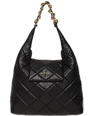 Walter Baker Anastasia Quilted Leather Satchel - Black