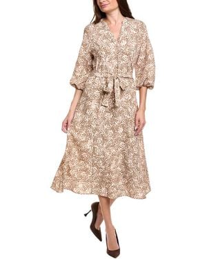 Vince Camuto V-Neck Maxi Dress - Natural