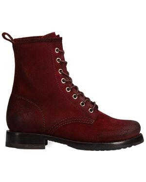 Frye Veronica Leather Combat Boot - Purple
