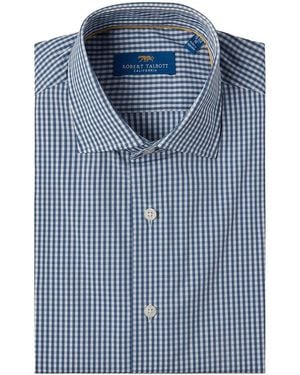 Robert Talbott Reynolds Gingham Dress Shirt - Blue
