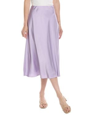 Cece Bias Midi Skirt - Purple
