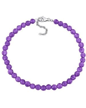 Rina Limor 6.50 Ct. Tw. Amethyst Bead Bracelet - Purple