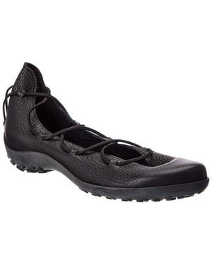 Arche Pulkaz Leather Flat - Black