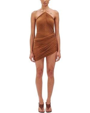 Ronny Kobo Delphine Mini Dress - Brown
