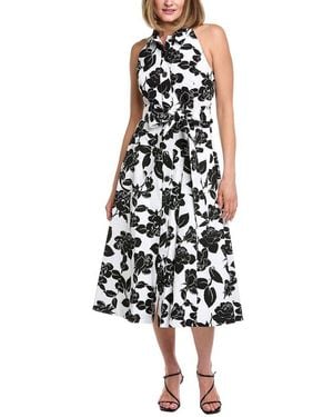 Carolina Herrera Printed Midi Dress - White