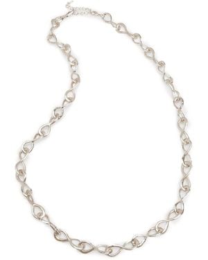 Saachi Infinity Link Necklace - White