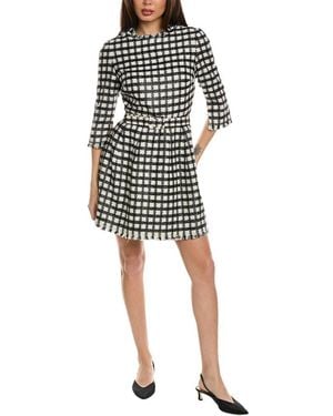Oscar de la Renta Tweed Wool-blend Dress - Black