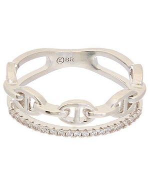 Juvell Dnu 18K Plated Cz Ring - White