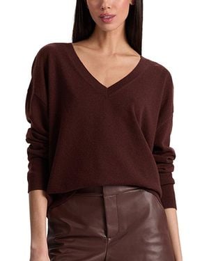Alice + Olivia Williams Easy Cashmere-Blend Pullover - Red