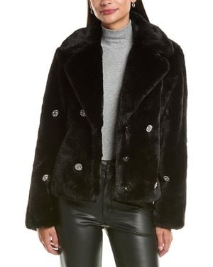 Cece Jewel Trimmed Jacket - Black