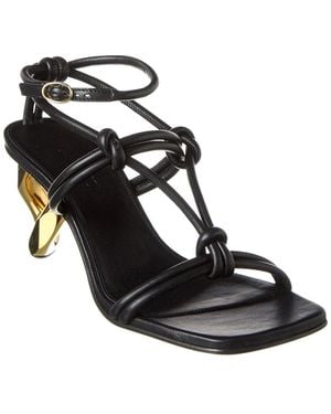 JW Anderson Chain Leather Sandal - Black