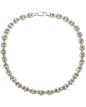Rachel Glauber Plated Link Chain Bracelet - Metallic
