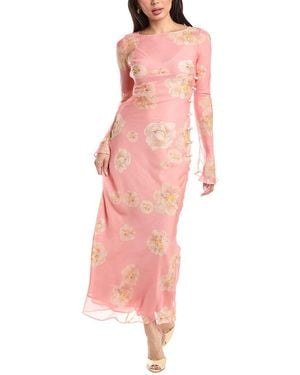 SAU LEE Gloria Dress - Orange