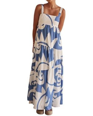 LEON GORI Maxi Dress - Blue