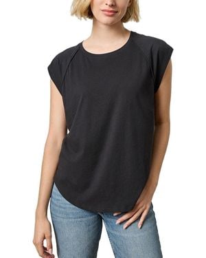 Lilla P Shirttail Raglan Crewneck Shirt - Black