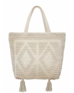 Guadalupe Ibiza Tassel Tote - Natural